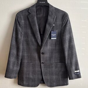 Jos. A. Bank Charcoal Checkered Blazer